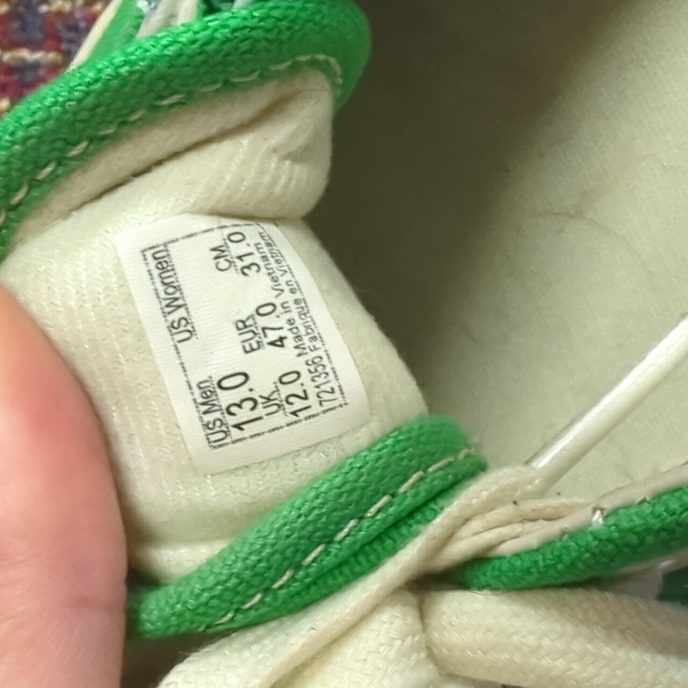 Vans Authentics California Paisley Green Sneakers - Picture 5 of 6